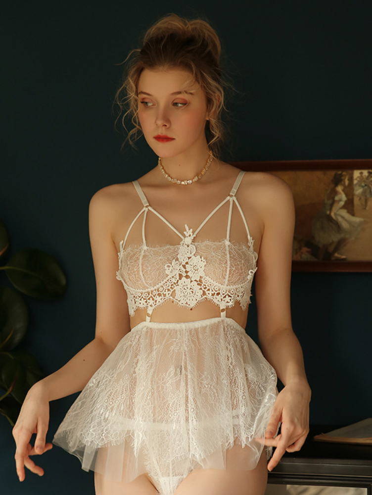 Camisola Lingerie Cinta Liga