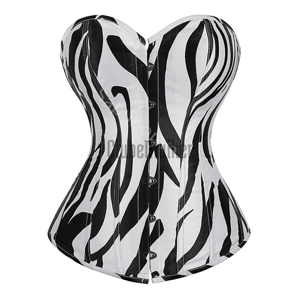 Corset Top Sexy Women Bustier Overbust Print Graffiti Color Matching Lingerie Vintage Plus Size