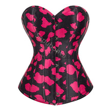 Corset Top Sexy Women Bustier Overbust Print Graffiti Color Matching Lingerie Vintage Plus Size