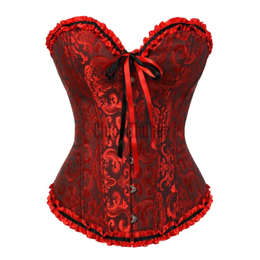 Corselet Corset Corpete Realça Cintura Alça e Zíper Frontal Linha