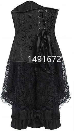 Sapubonva Corset Dress Bustiertop And Skirt Set Tutu Corselet Victorian Women Sexy Plus Size Costume
