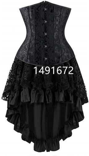 Sapubonva Corset Dress Bustiertop And Skirt Set Tutu Corselet Victorian Women Sexy Plus Size Costume